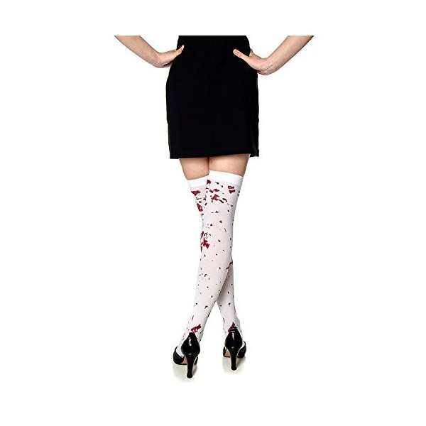 Accessoire Déguisement Zombie Chaussette/Bas Ensanglanté Femme Halloween Bal Masqué