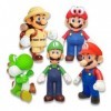 Lot de 5 figurines Super Bros - Super Bros - Super Bros - Figurines daction Super Bros - Figurine daction - Décoration de g