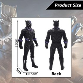 Miotlsy Figurine Black Panther Figurine de Collection Black Panther de 30 cm Modèle Statue Statue Jouets Desktop Ornements Fi