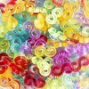 Loom Bands S Clips,QNLEMON 2000 Pièces S Clip Plastique Métier Bracelet Loom Bands Coloré en Plastique pour Tisser Bracelet C