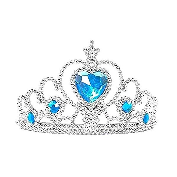 Couronne de poignée - - pierres bleu clair - accessoires - fille - carnaval - halloween - idée cadeau pour Noël et anniversai