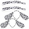 FOMIYES Deguisement Adulte 4 Pièces Chiot Chien Oreilles Bandeau Chien Cerceaux Queue Performance Costume Dalmatien Costume E