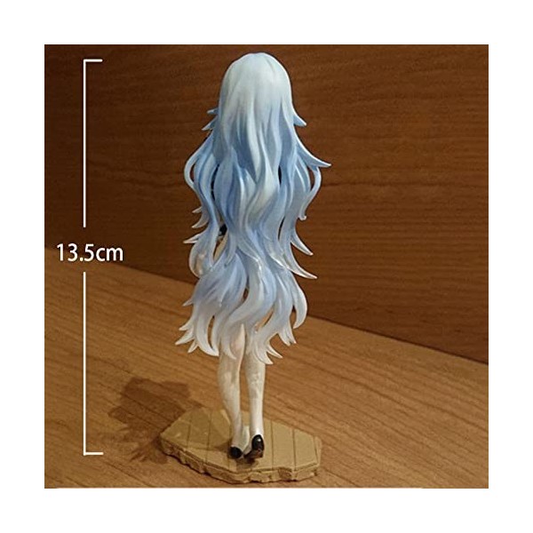 Anime Action Figure Ayanami Rei Figurine Tenant Un Ours en PVC Statues de Dessin animé Figurine de Collection Jouet pour Enfa