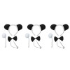 Didiseaon Déguisements DHalloween Bandeau De Dessin Animé À 3 Queues De Lapin Fournitures De Fête Nœud Papillon Pour Enfants