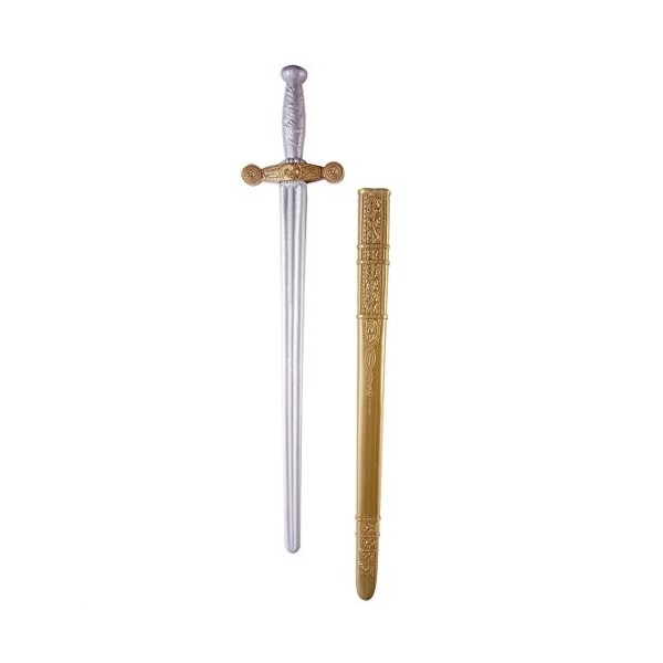 NET TOYS Épée de Chevalier Moyen-Âge avec Manche épée médiévale épée Chevalier Accessoire déguisement Armes de Fiction épées 