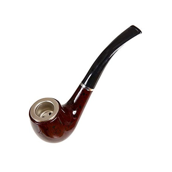 shoperama Fausse tabac marron - Accessoire de déguisement - 14,5 cm - Pour grand-père - Sherlock Holmes