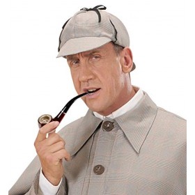 shoperama Fausse tabac marron - Accessoire de déguisement - 14,5 cm - Pour grand-père - Sherlock Holmes