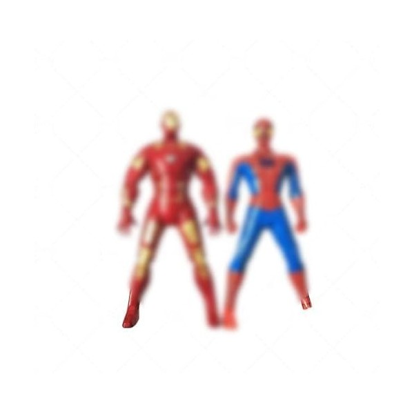 Tomicy 2 pcs héros Figurines, Super Spider Action Figure gâteau décoration,Rotation à 360 degrés，Legends Series Figurine Desi