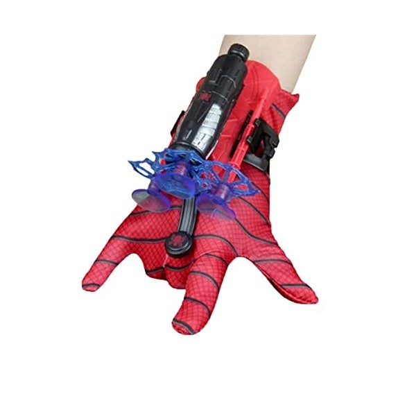 2 pièces Gant de Lanceur Spiderman, Gants de Héros D'araignée pour Enfants,  Gant de Cosplay