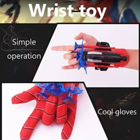 Gants de lancement pour Spider-Man, accessoires de costume de Spider-Man, gants de cosplay en plastique pour enfants, ensembl
