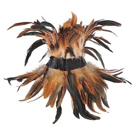 Collier à plumes gothiques victoriennes - Pour Halloween - Performance dHalloween - Plumes naturelles - Collier punk gothiqu