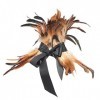 Collier à plumes gothiques victoriennes - Pour Halloween - Performance dHalloween - Plumes naturelles - Collier punk gothiqu