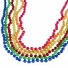 SULIUDAJI Collier fluo en lot de 6, accessoire hippie, soirée à thème années 80, carnaval, déguisement, coloré