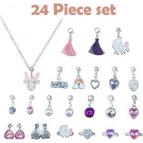 Calendrier de lAvent de Noël Enfants 2023 Calendrier de Compte à Rebours de Noël 24pcs Kits de Bricolage avec Pendentif Brac