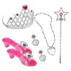 JINGAN Princesse costumée | Chaussures habillées et Bijoux pour Petites Filles | Accessoires Jeu rôle Couronne, Chaussures, C