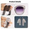 5 PCS Deguisement Disco Femme, Deguisement Annee 70 80 Lunette Disco Bracelet Collier Disco Bandeau Boucles doreilles Écharp