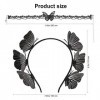 HOWAF Deguisement Papillon Noir Bandeau Papillon Noir Collier Papillon Tatouage Papillon Tatouage Ephemere Papillon Costume p