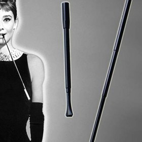 BESTOYARD Best of London Audrey Hepburn Déguisement Cosplay Photo Prop Party Accessoires 1920 Flapper Prop Noir 