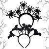 2Pcs Serre-tête Halloween, Bandeau de Sorcière Halloween Convient aux Fêtes dhalloween et aux Mascarades, Halloween déguisem