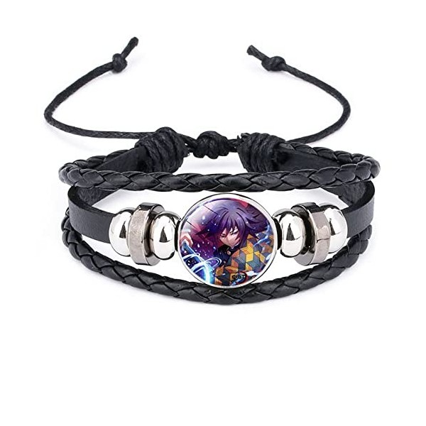 BANGLAIXING pour Demon Slayer, Accessoire de Bracelet réglable de caractère de Forme de Personnage danime de Mode, Cosplay, 