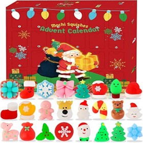 Lubibi Calendrier de lAvent 2023 avec 24PCS Mignons Calendrier de Noël à compte à rebours Surprise Cadeau surprise de Noël p
