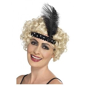 Smiffys Bandeau jeune fille délurée années 20 à bijoux, Argent