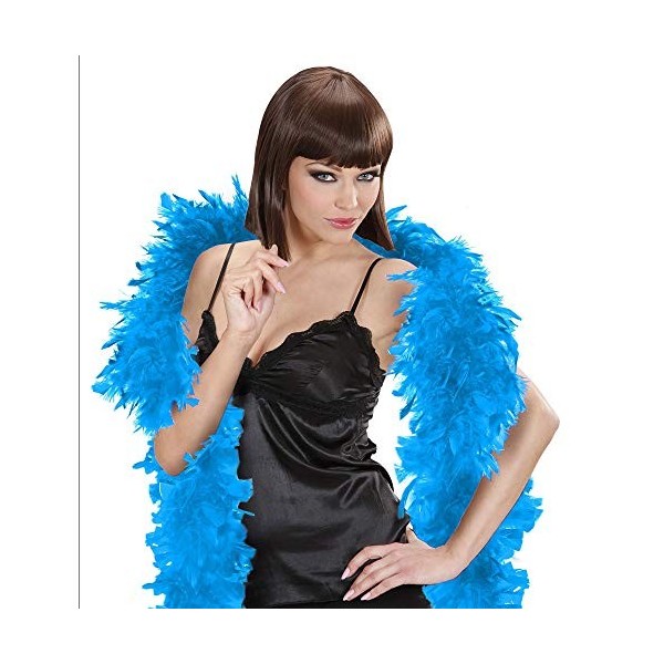 W WIDMANN Widmann-Boa en plumes uni, longueur environ 180 cm, différentes couleurs, accessoire de costume, carnaval, fête à t