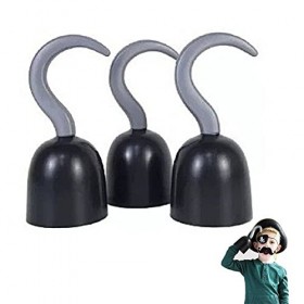 Fopytu 3 Pcs Pirate Crochet Accessoire Déguisement Halloween Costume Party Dress Up Accessoires Party Cosplay Halloween Toys 