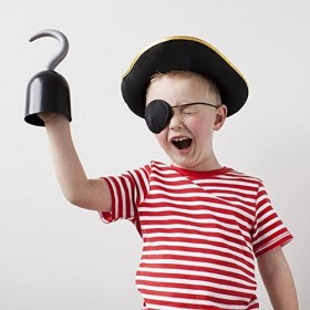 Fopytu 3 Pcs Pirate Crochet Accessoire Déguisement Halloween Costume Party Dress Up Accessoires Party Cosplay Halloween Toys 