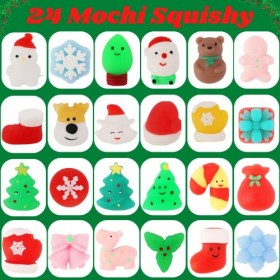 Lubibi Calendrier de lAvent 2023 avec 24PCS Mignons Calendrier de Noël à compte à rebours Surprise Cadeau surprise de Noël p