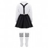 YUUMIN Enfant Fille Costume de Marin Uniforme Scolaire Anime Cosplay Déguisement Écolière Japonaise Ensemble Robe & Accessoir