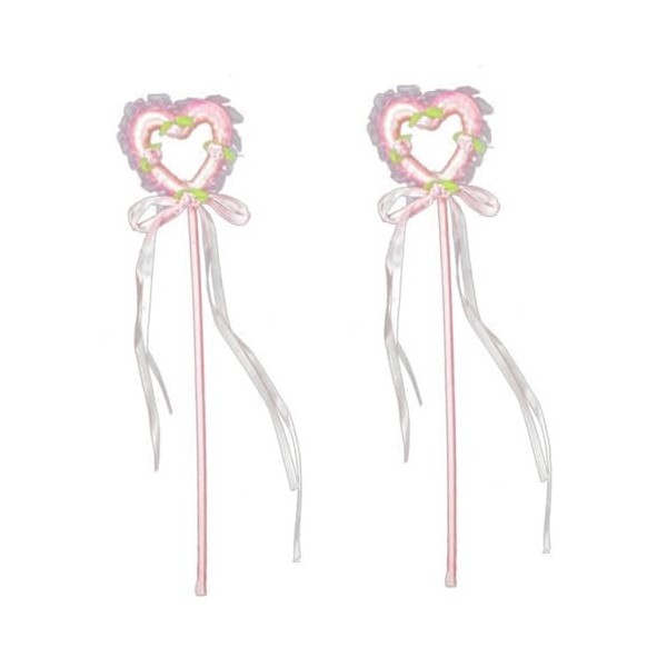 Toyvian Accessoire De Déguisement 2 Pièces Jeu De Rôle De Douche De Bébé De De Fée La Décor De Diadème De Princesse Bâtons De