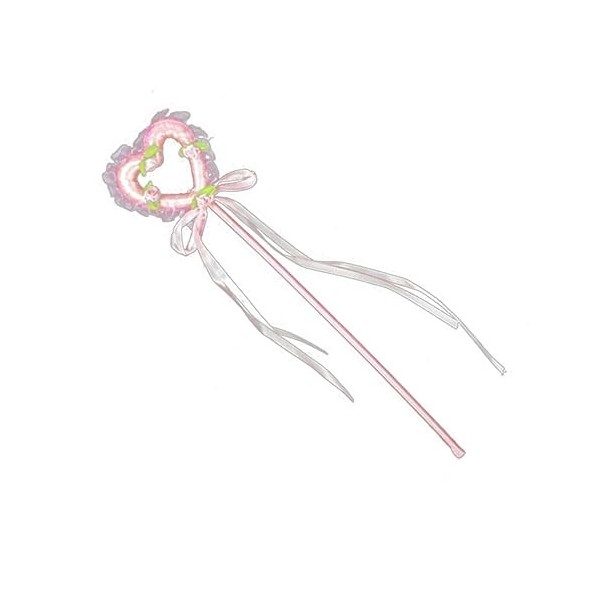 Toyvian Accessoire De Déguisement 2 Pièces Jeu De Rôle De Douche De Bébé De De Fée La Décor De Diadème De Princesse Bâtons De