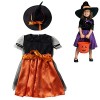 YUANXING sorcière pour filles - Accessoires pour déguisements en sorcière dHalloween - Fancy Witch Halloween Dress Up Set po