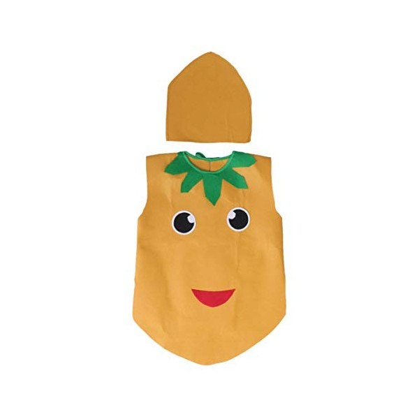 ABOOFAN Kit De Costume De Fruits Et Pour Enfants Costumes De Performance De Pommes De Terre Vêtements Chapeau Drôle Enfants H