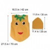 ABOOFAN Kit De Costume De Fruits Et Pour Enfants Costumes De Performance De Pommes De Terre Vêtements Chapeau Drôle Enfants H