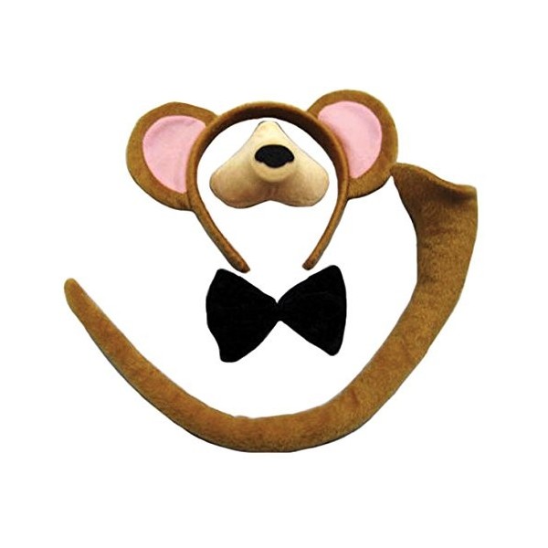 Bristol Novelty Novelty-DS147 DS147 Kit dAccessoires de Singe, Marron, Taille Unique