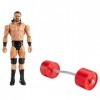 WWE Coffret Wreekin figurine de catch articulée Drew McIntyre avec action de frappe et accessoire haltères pliables, jouet po