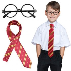 NATUCE Lunettes Cravate Déguisement pour Enfants Cosplay Costumes Accessoires Ensemble