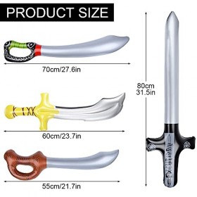 BONHHC Décoration de Pirate fête danniversaire pour Enfants, épée de Pirate, Cosplay, Halloween, Accessoires daccessoires d