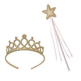 Talking Tables Set de Diademe et Baguette Magique Accessoires De Deguisement | Ideal Pour un Anniversaire ou une Fete dEnfan