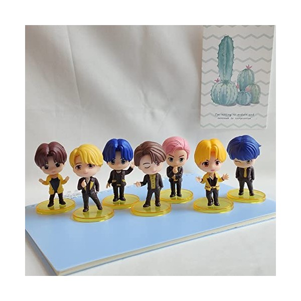 WSNDY Anime Figurine pour BTS, Bangtan Boys Action Figure Character Model Statue Collectible Figure Cadeaux pour Animé Les Fa