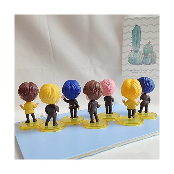 WSNDY Anime Figurine pour BTS, Bangtan Boys Action Figure Character Model Statue Collectible Figure Cadeaux pour Animé Les Fa