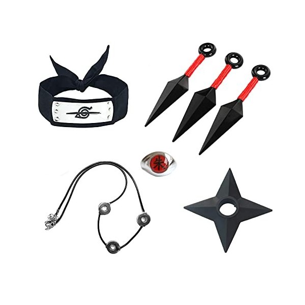 Anime Accessoires de Cosplay 5 Piezas Anime Jouet en Plastique Anime Bandeau di Anime Accessoire de Déguisement pour Unisexe,