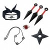 Anime Accessoires de Cosplay 5 Piezas Anime Jouet en Plastique Anime Bandeau di Anime Accessoire de Déguisement pour Unisexe,