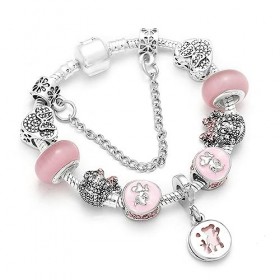 LGQHCE M-innie Bracelet, M-innie Bracelet en Alliage, Argent Réglable Bracelet, Bracelet pour Fille, Bracelet pour Enfants, A