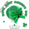 Chaioe Fête de la Saint-Patrick Pinces à cheveux Chapeau à nœuds vert irlandais Barrettes Accessoires pour cheveux pour la fê