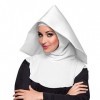 Boland 04235 - Bonnet de nonne supérieure, bonnet de couvent, chapeau pour carnaval ou fête à thème, accessoires de déguiseme