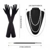 MIVAIUN 3 Pièces 1920s Accessoires, Ensemble daccessoires Great Gatsby, Charleston Accessoires Collier, Accessoires Gatsby F