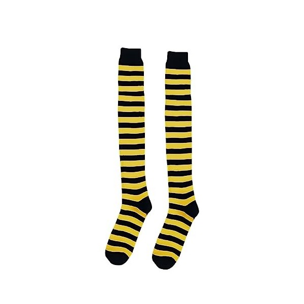 Dress Up America Accessoire de costume de déguisement de chaussettes denfants noires / jaunes